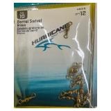 NEW - FISHING SWIVEL LOT - 12 pkgs (4 kinds)