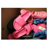 Box of kids shoes various sizes...