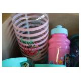 Box of water bottles...