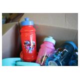 Box of water bottles...