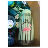 Box of water bottles...