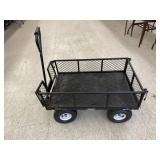 Yardworks Steel Garden Cart with Drop Down Sides