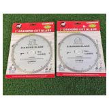 2 New 7" Diamond Cut Blades