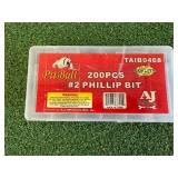 200 Pcs #2 Phillips Bits