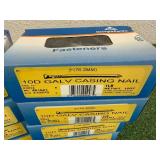 10 1# Boxes 3" 10D Galv Casing Nails