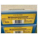 10 1# Boxes 2 1/2" 8D Gal Casing Nails