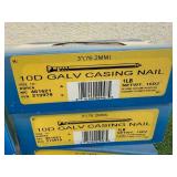 10 1# Boxes 3" 10D Gal Casing Nails
