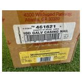 30 1# Boxes 3" 10D Galv Casing Nails