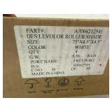 2 4 Count Boxes White Roller Shades 73" x 66"