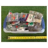 Small Tote of Hardware Items