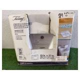 New 19" x 17" Cultured Marble Vanity Top