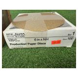 100 6" 100C Grit Production Paper Discs & 100 5" 40 Grit Discs