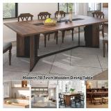 Espafurni 78-Inch Modern Rectangular Dining Table. It is a spacious, two-tone minimalist table designed to comfortably seat 6 to 8 people