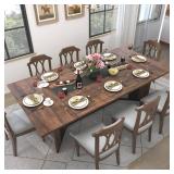 Espafurni 78-Inch Modern Rectangular Dining Table. It is a spacious, two-tone minimalist table designed to comfortably seat 6 to 8 people