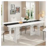 70.9" Large Kitchen Dining Room Table for 6-8 People, Rectangular Wooden Kitchen Table