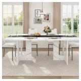 70.9" Large Kitchen Dining Room Table for 6-8 People, Rectangular Wooden Kitchen Table