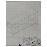 White Color - Entertainment Center / Decorative Table