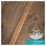 Warm Stone 0.75 in. T x 2.37 in. W x 78.7 in. L Laminate 4-in-1 Molding