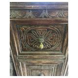 Large Antique Solid Oak Dresser 66 inches wide, 21 inches deep, 37 inches tall
