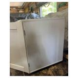 White Entertainment Center 55 inches wide, 18 inches deep, 22 inches tall