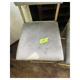Pair of Gold and Gray Bar Stools - sit 25 inches high