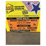 Maze Nails - 31/4 x .131 Gauge - 50lbs box