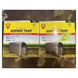 Victor Black Box Gopher Traps - Lot of 2  MSRP: $26.99
