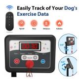 Dog Treadmill for Medium Small Dogs - 265lbs Weight Capacity Pet Running Machine with 360° Rotatable Display - 2 in 1 Treadmill for Pet Fitness with Move Wheels and Remote Control
