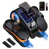 Under Desk Elliptical Machine Electric Ellipse Leg Exerciser for Seniors with 12 Adjustable Quiet Portable Elliptical Machine, Seated Pedal Exerciser with Remote Control