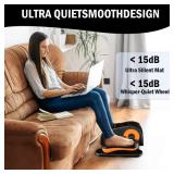 Under Desk Elliptical Machine Electric Ellipse Leg Exerciser for Seniors with 12 Adjustable Quiet Portable Elliptical Machine, Seated Pedal Exerciser with Remote Control