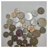 Mixed World Coin Lot – Foreign Coins, Tokens & Older Circulated Coins – Unsearched Style Collector Lot