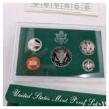 1997 & 1998 U.S. Mint Proof Sets – 2 Set Lot With Original Green Holders & COA Cards