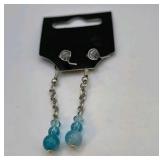3 Pair Handmade Beaded Earrings – Local Minnesota Senior Artist – 100% Proceeds Support Artist