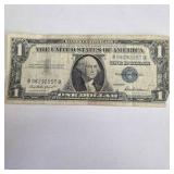 1957 $1 Silver Certificate Note – Blue Seal U.S. Currency – Vintage Collectible Dollar Bill