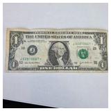 2003 $1 Federal Reserve Star Note – J02870667 – Circulated Replacement Note*