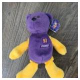 Jared Allen #93 Minnesota Vikings Plush Bear – Purple & Gold NFL Fan Collectible With Tag