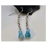 3 Pair Handmade Beaded Earrings – Local Minnesota Senior Artist – 100% Proceeds Support Artist