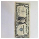 1957 $1 Silver Certificate Note – Blue Seal U.S. Currency – Vintage Collectible Dollar Bill