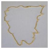 925 Sterling Silver Gold Plated Necklace – New Delicate Chain Jewelry