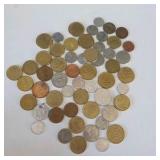 Large Unsearched Foreign Coin Lot – World Coins, Mixed Countries & Denominations