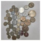 Mixed World Coin Lot – Foreign Coins, Tokens & Older Circulated Coins – Unsearched Style Collector Lot