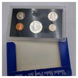 1970-S U.S. Mint Proof Set – 5 Coin Set With 40% Silver Kennedy Half Dollar – Original Blue Holder