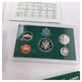 1997 & 1998 U.S. Mint Proof Sets – 2 Set Lot With Original Green Holders & COA Cards