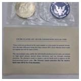 1973-S Eisenhower Uncirculated Silver Dollar – 40% Silver Blue Pack Ike Dollar With Envelope & COA