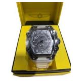 Retail Price: $299.99 Invicta Watch 48447 – Clear Case White Strap – New In Box With Tags & Manual