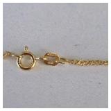 925 Sterling Silver Gold Plated Necklace – New Delicate Chain Jewelry