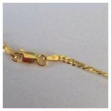 925 Sterling Silver Gold Plated Necklace – New Delicate Chain Jewelry