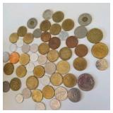Large Mixed Unsearched Coin Lot – Foreign, World & Assorted Circulated Coins
