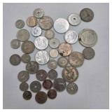 Mixed World Coin Lot – Foreign Coins, Tokens & Older Circulated Coins – Unsearched Style Collector Lot