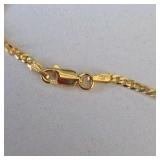 925 Sterling Silver Gold Plated Necklace – New Delicate Chain Jewelry